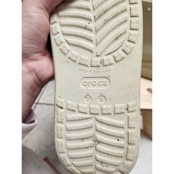 Crocs Women Classic All Terrain Clog Boot Bone Beige Size 9 - Picture 5 of 5